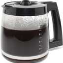 12-Cup Replacement Glass Carafe Pot Compatible with Hamilton Coffee Maker Models 46310, 49976, 49966, 49350, 49957, 49954, 49933, 49980A, 49980Z, 49983, 49618, 46300, 49950