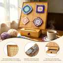 OCPO HOME 15.5" Foldable Crochet Blocking Board with Storage Drawer & Pegs