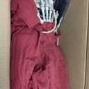 83" Halloween Hanging/Standing Grim Reaper Decoration, Life Size Skeleton with Light-up Eyes and Movable Arms for Haunted House Prop Decor, Outdoor/Indoor, Lawn Decorations