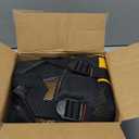 Tool Vest, Electrician Tool Vest for Men, 17 Compartments, Reflective Workwear with Drill Holster, Adjustable Waist & Upgraded Comfortable Neck Opening (Orange)