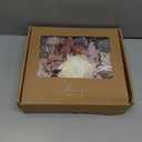 Ling's moment Fake Flowers Box, Faux Artificial Greenery Stems Foam Roses Anthurium Silk Orchid Hibiscus Fabic Flower for Centerpieces Bouquet Wedding Vase Decorations, White & Brown, Deluxe Combo