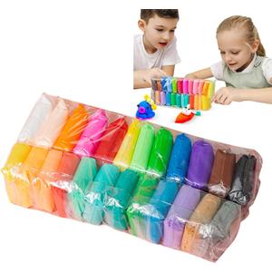 Best Air Dry Clay for - Boys Girls Non Modelling Clay | Free No Baking Clay for Preschool, Home School Activities, Creative Learning Play for Bedroom Living Room (Auburn)