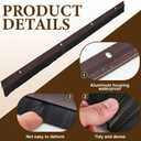 Gisafai 2 Pcs Aluminum Door Sweep, 36 Inches, Brown