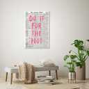 6 x Pink Preppy Wall Art Retro Chicago Newspaper Aesthetic Wall Decor Do It For The Plot Posters Canvas Print Trendy Room Decor Affirmation Quote Pictures for Apartment Bedroom Dorm 8x12inch Framed
