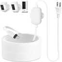 30ft Power Adapter Compatible with Spotlight Cam Plus/Pro (Battery), Long Flat and Weather Resistant Extension Power Cord for Security Camera, White