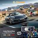 Dash Cam Front and Rear - 4K HD Dual Dash Camera for Cars, Built-in 5G WiFi GPS, 64GB Card, Dashcam with 3.2" IPS Screen, UHD Night Vision, HDR, App Control, 24H Parking Monitor