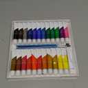 Crafts 4 All Acrylic Paint Set - Art Paints for Canvas, Model Painting, Wood, Ceramics and Fabric - Craft Supplies with 3 Artist Brushes for Adults & Kids﻿, 24 Packx12ml