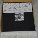 Photo Album 4x6 Photos Hold 200 or 5x7 Pictures Hold 100, 3 Ring Binder Photo Albums Linen Cover with 6-Tab Index Dividers Photo Book Acid Free Albums 4x6 5x7 for Family Wedding Baby (Black)