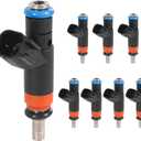 FJ732 Fuel Injectors Compatible with Hemi 5.7L 6.1L Compatible with 2011-2018 Ram 1500 2500 3500 2006-2019 Dodge Charger 2009-2019 Durango 2005-2008 Magnum 2006-2019 Jeep Grand Cherokee 4 Holes 8 PCS