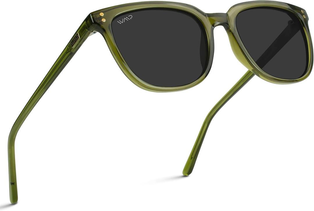WearMe Pro Polarized Classic Retro Flat Square Unisex Sunglasses