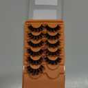 Mink Lashes Fluffy False Eyelashes 20-22mm Dramatic Volume Eyelash Full Eye Lashes 8D D Curly Fake Eyelashes 7 Pairs Faux Mink Lashes Multipack by TOOCHUNAG