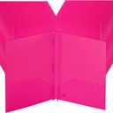 Mr. Pen- Plastic Folders with Pockets and Prongs, 24 Pack, Letter Size | Pink, Flexible Plastic Folders with Prongs