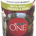 Purina ONE High Protein Wet Dog Food True Instinct Tender Cuts in Dog Food Gravy With Real Chicken and Duck - (Pack of 12) 13 oz. Cans