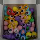 100 PCS Eye Finger Puppets Toys Set, Wiggly Eyeball Finger Puppet Eye On Rings for Kids, Party Favors for Boys Girls