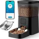 Espelho Automatic Cat Feeders WiFi: 2.4Ghz Smart APP Control- Timed Cat Food Dispenser with Desiccant Bag Keep Fresh for Indoor- Easy Set Up and Clean with Voice Recorder- Up to 10 Meals per Day