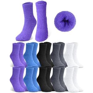 CZBRO Fuzzy Socks Winter Warm Fluffy Soft Socks for Woman Indoor Christmas Gifts