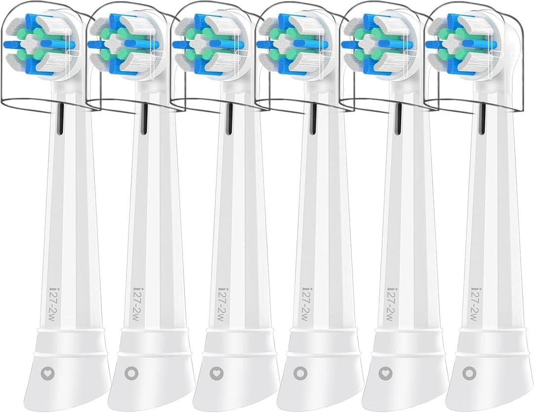 iO Replacement Heads Compatible with Oral b iO 2/3/4/5/6/7/8/9/10 Series Electric Toothbrush,Toothbrush Heads with Medium-Hard Bristles for Plaque Removal & Teeth Care