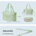 Ceneda Small Gym Bag for Women, 12 inch Mini Gym Bag with Wet Pocket, Lightweight Tote for Gym, Sport, Workout - Green