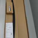 Zenna Home Rustproof Curved Shower Curtain Rod, No Drill Tension or Permanent Mount Adjustable Curved Shower Rod for Bathroom, Easy Install, Rounded for Extra Room, 50 to 72 Inches, Matte Black