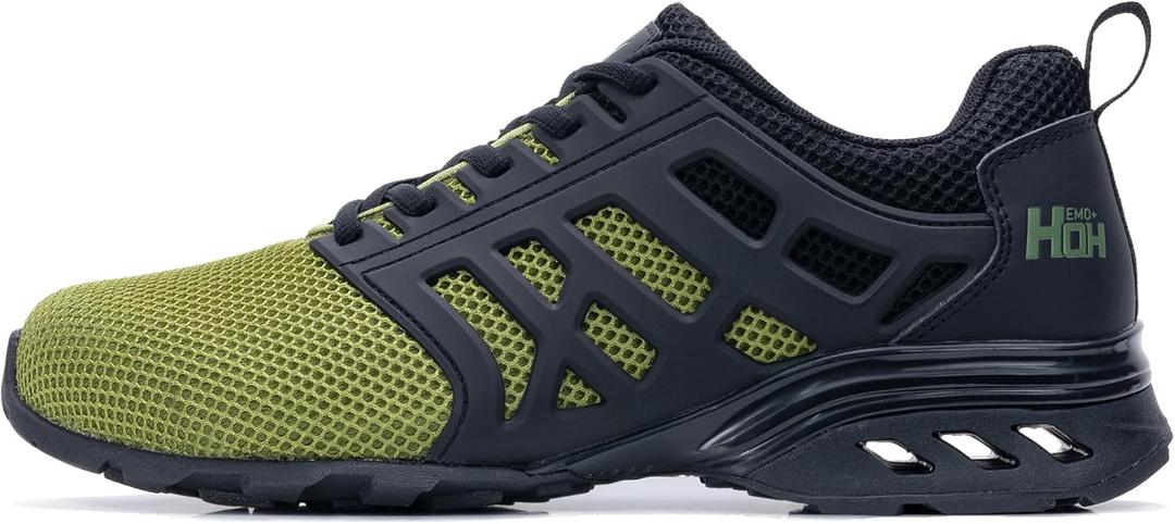 Men's Trail Running Shoes Fashion Hiking Walking Sneaker Lightweight Tennis Cross Training Shoes Size 7-12 (11, Blackgreen)