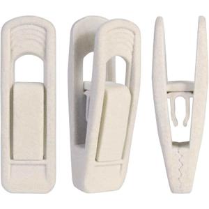 Trgowaul Velvet Hangers - Strong Finger Clips for Thin Pants (20pc, Beige)