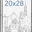 MCS Original Poster Frame 20x28 Black Lightweight Vertical & Horizontal Wall Hanging Large Picture Frame for Posters, Art Prints & Gallery Wall (2-Pack)