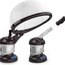 Hair Steamer Kingsteam 2 in 1 Ozone Facial Steamer, Design for Personal Care Use at Home or Salon Barber (Coffee)