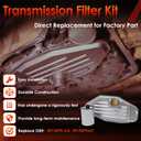 68RFE Transmission Filter Kit Deep Pan, Compatible With 1999-UP Ram, Chrysler, Dodge, Jeep, For 45RFE, 545RFE, 65RFE, 66RFE Automatic Transmission 4WD, Replace OE#: 5013470AC, 5179267AC