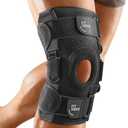 Fit Geno Hinged Knee Brace for Meniscus Tear: Adjustable Knee Support for Knee Pain w/Side Stabilizers & Hinges for Injury or Surgery Recovery - Men and Women size regular
