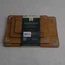 Bamboo Cutting Board Set Non Slip Feet Over Sink Father Day Dad Parents Papa Stepdad Pappy Poppy Pawpaw Who Want Nothing Everything Future Groom Bride Law Christmas Xmas (4-Piece, Brown)