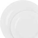 Mint Collection Plates, White, Combo 24-7.5" + 12-10", Case of 288 (8 packs x 36)