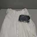 Womens Two Piece Corset Dress Off Shoulder Bell Sleeve Party Vintage Cottagecore Fairy Dresses (Small, 03-off White+black Set)