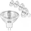 MR16 20W Halogen Light Bulbs 2 pin,12V Durable 4 Packs High Output GU5.3 Base for Landscape Lights, Track Lights, Desk Lamps, Dimmable, 2700K Warm White