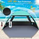 Gorich Beach Tent Sun Shelter for 3-10 Person with UPF 50 UV Protection, Lightweight & Easy Setup Beach Shade Canopy, Portable Beach Shade Tent Beach Cabana