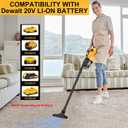 Cordless Vacuum Cleaner for Dewalt 20V Battery,100 AW Handheld Vacuum Cleaner with Washable HEPA Filter,55CFM Portable Shop Vacuum for Car/Pet Hair/Carpets/Hard Floors(No Battery)