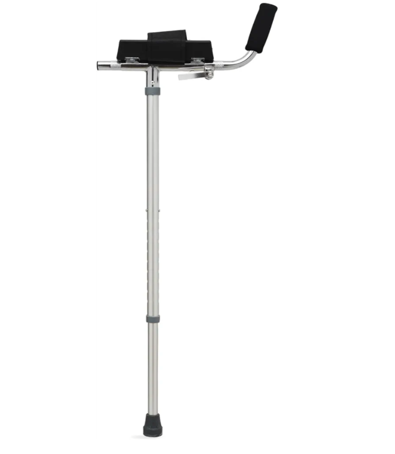 Ergonomic Platform Walker Attachment with Adjustable Armrest Pad  Sturdy Metal Walker Arm Support Attachment for Seniors, Attaches to Most Walkers, Black Walking Pad Bar Attachment 2pc