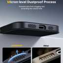 JUESHITUO for iPhone 16 Plus Case with 1X Screen Protector, [Tailored for MagSafe] [Mil-Grade Shockproof Defense] with Integrated Lens Protection Translucent Matte Phone Case for iPhone 16 Plus, Black