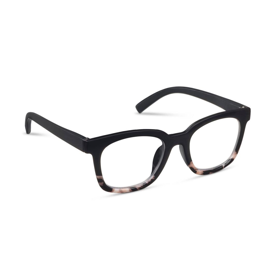 Peepers To The Max Glasses - Black/Black Marble +2.50