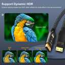 DP1.4 Fiber Optic Cable 10m(32.8ft), Ultra High Speed 32.4Gbps DisplayPort Cable 8K@60Hz 4K@144Hz 2K @165Hz Slim Braided Cable