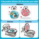 Shoot The Poop Game Toy Set, Interactive Toilet Game for Kids Families, Funny Fast-Action Poop-Launching Game for Ages 3+ Silly Humor Poop Toy for Friends Christmas Birthday Party Spoof Gifts