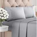 Queen Size 4 Piece Sheet Set - Comfy Breathable & Cooling Bed Sheets Set - Hotel Luxury Bedding for Women, Men, Kids, Teens, Boys & Girls - Deep Pockets, Soft and Wrinkle Free - Oeko-Tex - Steel Blue