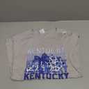 Blue and White Kentucky Cowgirl PNG Clipart, Coquette Blue Gray T-Shirt (Gray, M)
