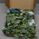 Waipfaru 2Pcs Flower Garland Decorations, Wedding Table Floral Rose Garland for Table Centerpieces Backdrop Wall, Eucalyptus Greenery Vines for Party Room Decor (Dusty Blue)