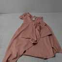 Dokotoo Women's One Shoulder Sleeveless Ruffle Empire Waist Asymmetrical High-Low Bodycon Formal Wedding Guest Midi Dresses M