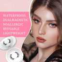 Reusable Magnetic Eyelashes,Soft Magnetic Lashes,No Glue Needed Eyelashes Cat Eye Natural Look Lash Clusters Kit, Easy to Wear, Reusable (Applicator)