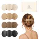 Medium Flat Hair Clips for Women, French Claw Clips for Thick Thin Hair, Lay Down Hair Clips for Styling, Duckbill Side Hairclips for Driving Yoga - Beige, Light Khaki, Dark Khaki, Black, 4pcs