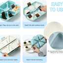 HIBILDER 6 in 1 Onigiri Mold Triangle Sushi Mold Once Quickly Make 6pcs Sushi - Multifunctional Rice Ball Mold for Making and Storing Sushi