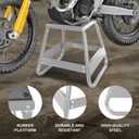 Motorcycle Stand Lift Dirt Bike Stand, Universal Panel Dirtbike Stand Jack Fit for Yamaha, for Honda and Suitable for Kawasaki, 1000LBS Capacity Removable Maintenance Motocross Stand Silver