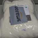 Madison Park Freshspun Basketweave Luxury Cotton Blanket Cream 90x90" Full/Queen Size Basketweave Premium Soft Cozy 100% Cotton For Bed, Couch or Sofa