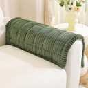 Royhom Couch Arm Covers, Fuzzy Arm Rest Covers for Sofa, Thick Chair Covers Armchair, Recliner Armrest Protectors for Pets, Dog Mat for Sofa Washable (Green, 20 x 24 Inch, 2 Pieces)